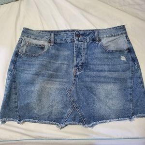 Maurice's denim mini skirt